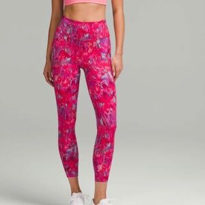 Lululemon Fast and Free High-Rise Tight 25” Pockets- Spliced Weave ToneSZ 10